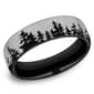 Mens Endless Affection(tm) 6.5mm Titanium Treeline Band - image 1
