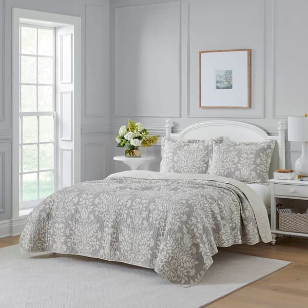 Laura Ashley® Rowland 136 Thread Count Reversible Quilt Set