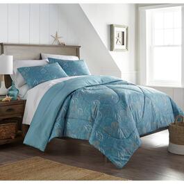Shavel Home Products Seersucker Comforter Set - Sea Shells