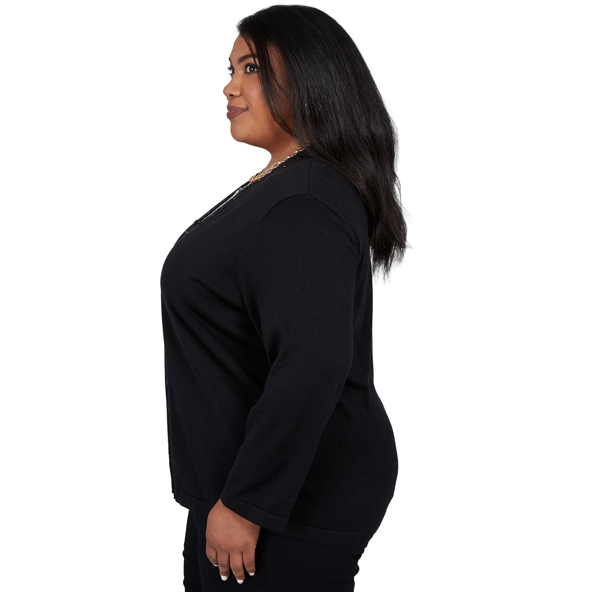 Plus Size Alfred Dunner Cityscape Medallion Two in One Sweater