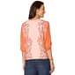 Womens Democracy 3/4 Blouson Sleeve Floral Paisley Blouse - image 2