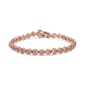 Haus of Brilliance Rose Gold over Silver Diamond Tennis Bracelet - image 1