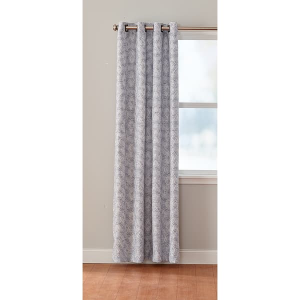Diamond Chenille Lined Grommet Blackout Curtain Panel
