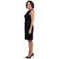 Womens Connected Apparel Sequin Lace Rosette Sheath Dress - image 4