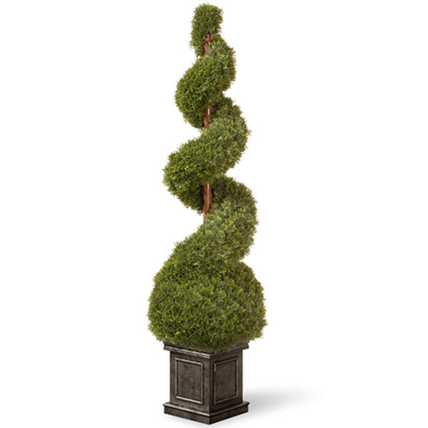 National Tree 48in. Cedar Spiral Tree with Ball - image 