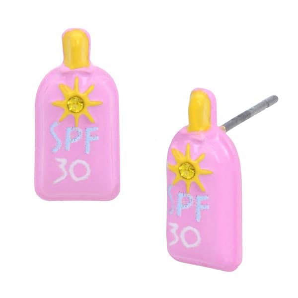 Betsey Johnson Sunscreen Stud Earrings - image 