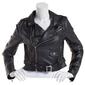 Juniors Ashley Moto Solid Jacket with Belt - image 1