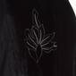 Womens Nicole Miller Embroidered Floral Pull-On Velvet Skirt - image 3