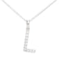 Gianni Argento Silver Initial Pendant Necklace - L - image 1