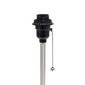 LimeLights Brushed Steel Lamp/USB Charge Port/Blue Shade-Set of 2 - image 8