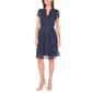 Womens MSK Short Sleeve Dot Chiffon Pintuck A-Line Dress - image 1