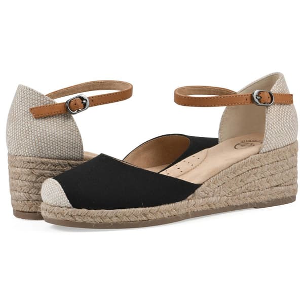 Womens White Mountain Maintain Wedge Sandals