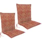 Jordan Manufacturing Set of 2 Nesco Sunset Outdoor Chair Cushions - image 1