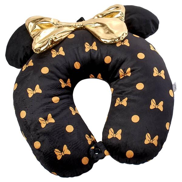 Minnie Mouse Neck Pillow - Black/Yellow - image 