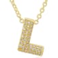 Accents by Gianni Argento 14kt. Gold Bubble Initial L Pendant - image 1
