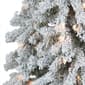 Puleo International 6ft. Pre-Lit Flocked Christmas Tree - image 4
