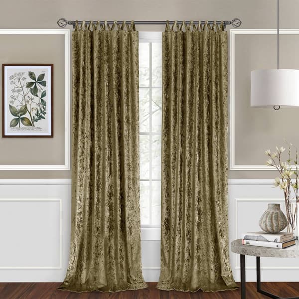 Achim Harper Criss Cross Tab Top Curtain Panel