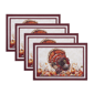 Threadmade Autumn Heritage Turkey Engineered Placemats - Set of 4 - image 1