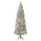 National Tree 7.5ft Acacia Medium Flocked Pre-Lit Christmas Tree - image 1