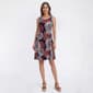 Womens Nina Leonard Sleeveless Tropical A-Line Dress - image 1