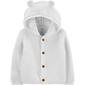 Baby Unisex &#40;NB-12M&#41; Carter's&#40;R&#41; Ear Hooded Cardigan Sweater - image 1