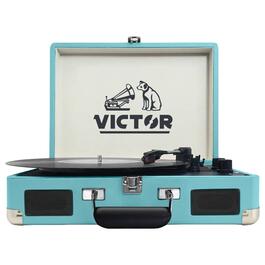 Victor Bluetooth Suitcase Turntable - Turquoise
