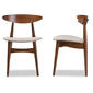 Baxton Studio Flora Mid-Century Set of 2 Dining Chairs - image 5