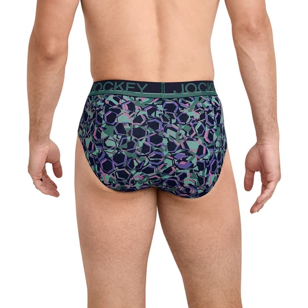 Mens Jockey® 3pk. True Style Briefs  - Green/Purple