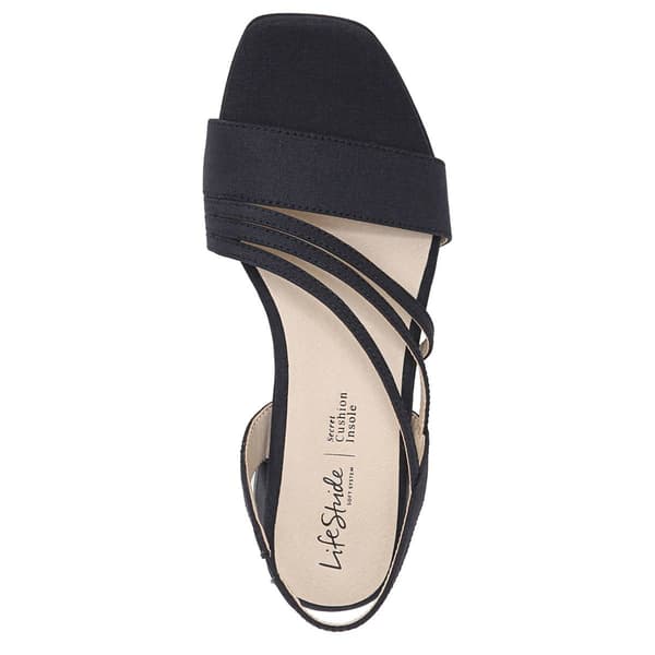 Womens LifeStride Joy 2 Microsuede Strappy Slingback Sandals