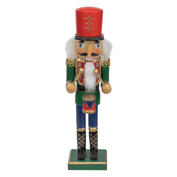 Northlight Traditional Standing Drummer Christmas Nutcracker - image 