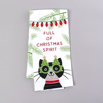 Spirit of Christmas Dual Purpose Terry Kitchen Towel White | Boscov's