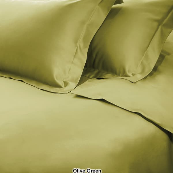 Superior 650 Thread Count Solid Egyptian Cotton Duvet Cover Set