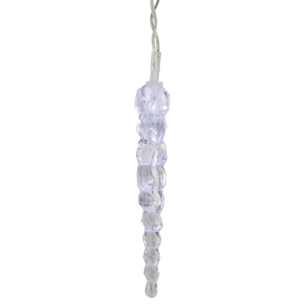 Northlight 29ft. Pure White LED Ice Pillars Christmas Light Set