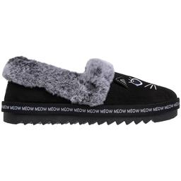 Womens Skechers BOBS Cozy Kiss - Cozy Cat Bootie Slippers