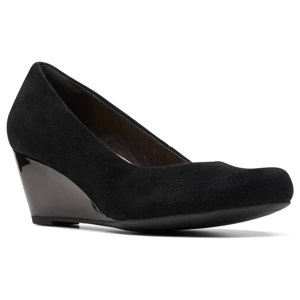 Womens Clarks&#40;R&#41; Flores Tulip Wedge Pumps