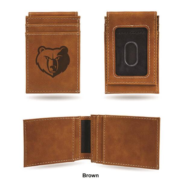 Mens NBA Memphis Grizzlies Faux Leather Front Pocket Wallet