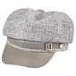 Womens BCBG Tweed Faux Leather Newsboy Hat - image 1