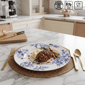 222 Fifth Cassian Embossed Toile Blue 12pc. Dinnerware Set - image 6