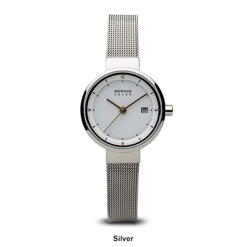 Womens BERING Solar Slim Watch with Crystals  - 14426