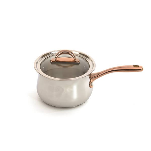 BergHOFF Ouro Gold Stainless Steel 6.25in. Saucepan w/ Glass Lid