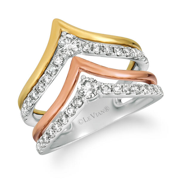 Le Vian&#40;R&#41; 14kt. Tri-Color Gold & Nude Diamonds&#40;tm&#41; Ring - image 