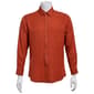 Mens Bill Blass Essentials Slim Fit Twill Dress Shirt-Terra Cotta - image 1
