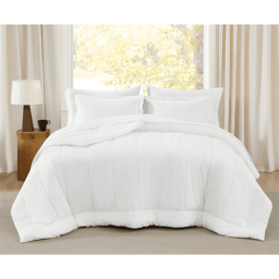 Brooklyn Loom Oversized Cotton Percale 3pc. Comforter Set