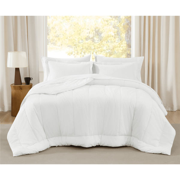 Brooklyn Loom Oversized Cotton Percale 3pc. Comforter Set - image 