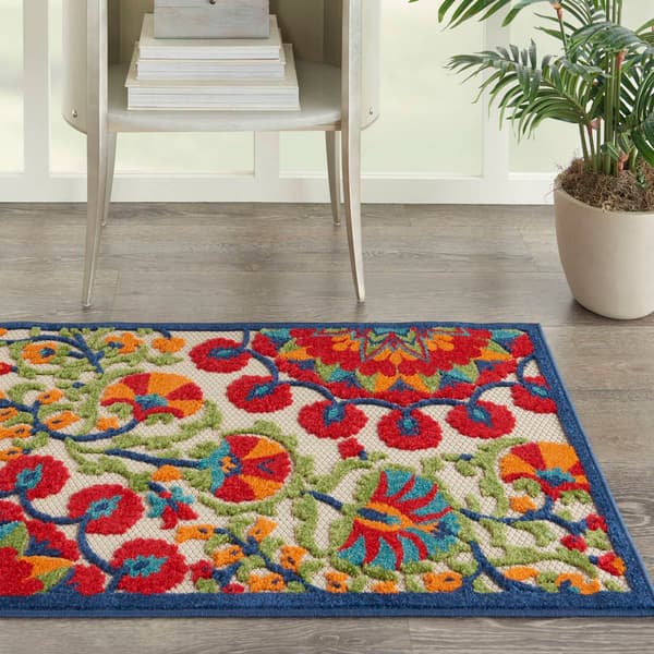 Nourison Aloha Bloom Vines Transitional Indoor/Outdoor Area Rug