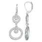 You''re Invited Crystal Faux Pearl Orbital Double Drop Earrings - image 1