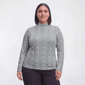 Plus Size Hasting & Smith Long Sleeve Mock Neck Floral Tee - image 1