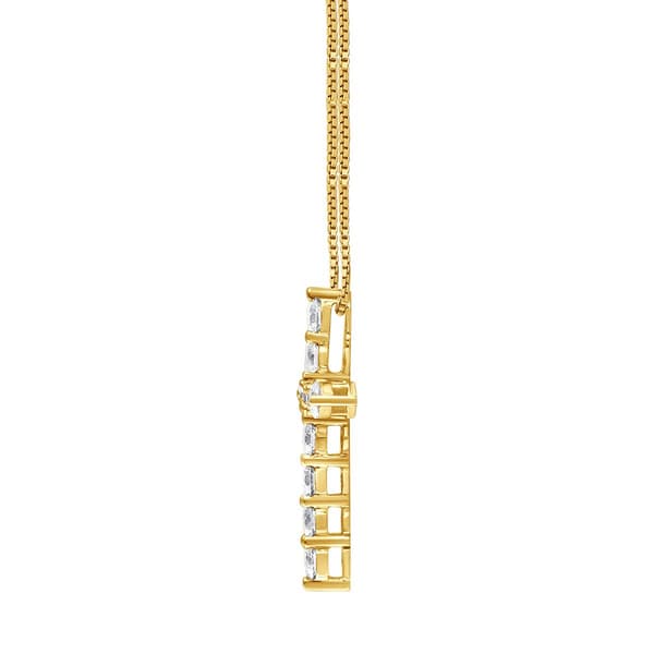 Diamond Classics&#8482; 14kt. Gold 1ctw. Diamond Cross Pendant Necklace