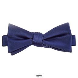 Mens John Henry Satin Solid Bow Tie in Box