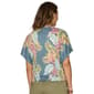 Womens Democracy Short Dolman Sleeve Tropical Tee - image 2
